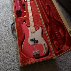 Fender Road Worn '50s Precision Bass 2012 Fiesta Red image 1