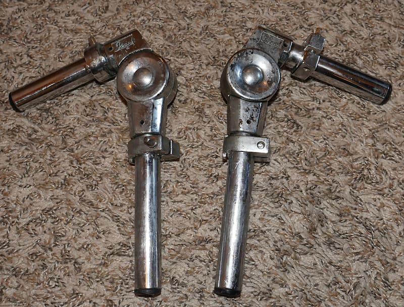 Pearl Tom Mount Arm Holders PAIR (2) W Memory Locks MIJ Reverb
