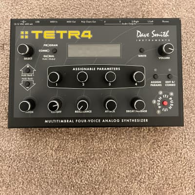 Dave Smith Instruments Tetra Desktop 4-Voice Polyphonic Synthesizer 2009 - 2016 - Black