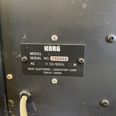 Korg VC-10 Vocoder 1970s - Black image 10