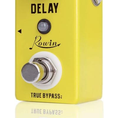 Rowin  Delay Pedal Yellow Guitar MINI Analog Guitar Effect Pedal True Bypass 2023 - YELLOW image 2