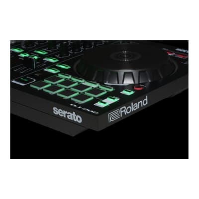 Roland DJ-202 Lightweight Design Easy-Grab Handles Plug-and-Play Connectivity Two-Channel Four-Deck USB Powered Serato DJ Controller with Serato DJ Pro Upgrade image 8