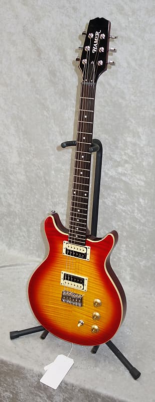 Hamer Flat Top SFTF-CS-D electric guitar in Sunburst finish | Reverb