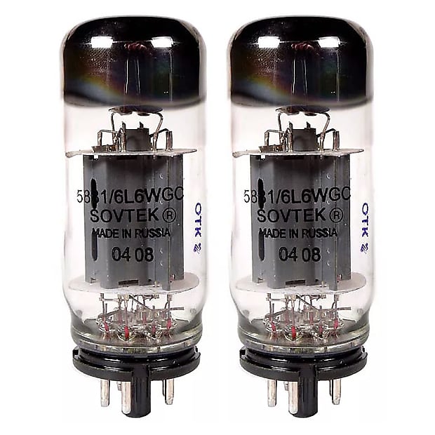 New 2x Sovtek 5881 / 6L6WGC / 6L6 | Matched Pair / Duet / Two | Power Tubes  | Free Ship