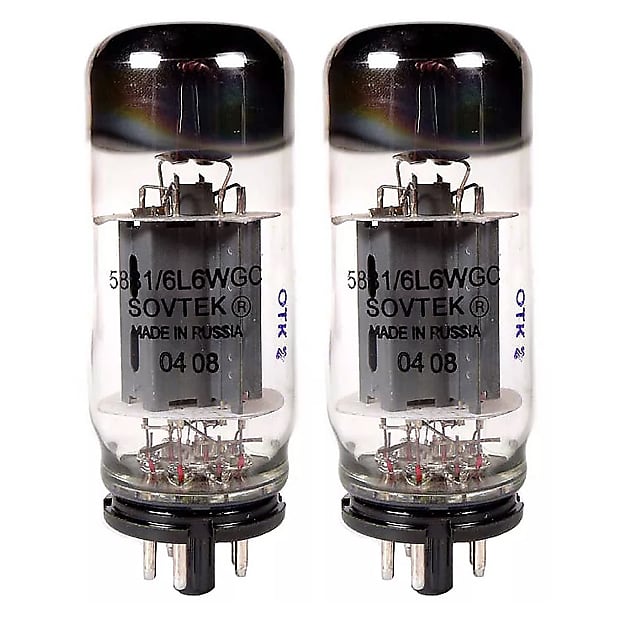 New 2x Sovtek 5881 / 6L6WGC / 6L6 | Matched Pair / Duet / Two