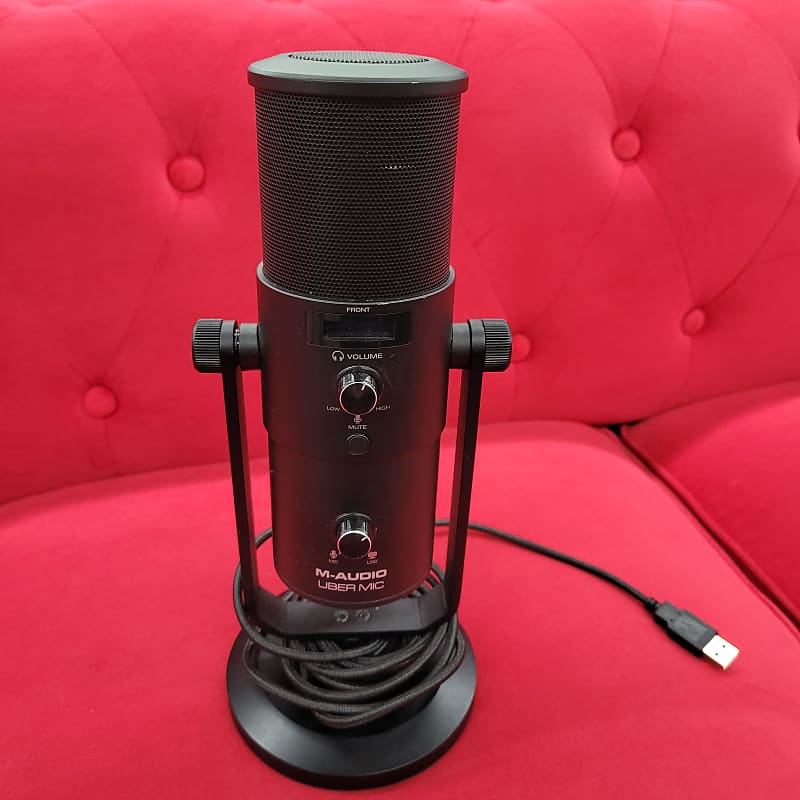 M-Audio Uber Mic with Stand and USB Cable - Bleck | Reverb