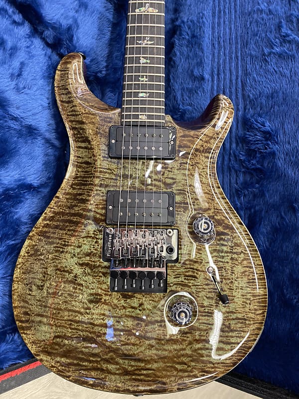 PRS Custom 24 Wood Library limited edition , floyd rose, Green Mash artist  grade one piece top