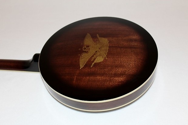 Epiphone banjo with clearance eagle on back