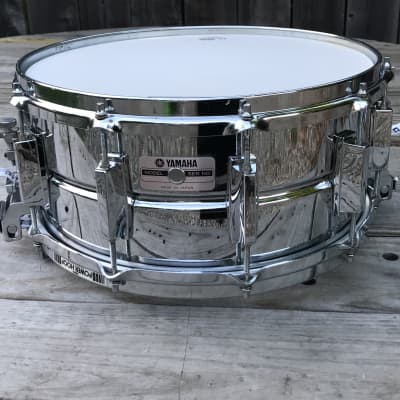 パーカッション・打楽器 YAMAHA STEEL MADE IN JAPAN Yamaha Recording Custom Steel Snare 14x6.5 Made In Japan SD