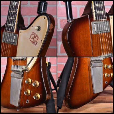 Gibson Vintage Firebird V With Maestro Vibrola Sunburst 1965 w/Fitted Hardshell Case image 13