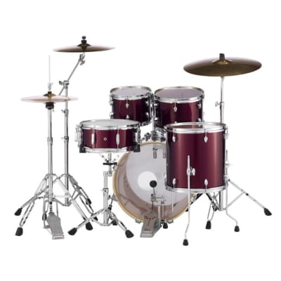 Pearl Export 5-pc Drum Set w/20in Bass & Hardware Burgundy image 4