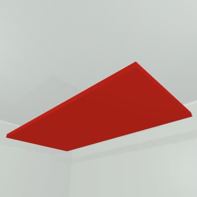 Acoustic Ceiling Baffle - Cool Red: 4ftx2ftx2in for sale