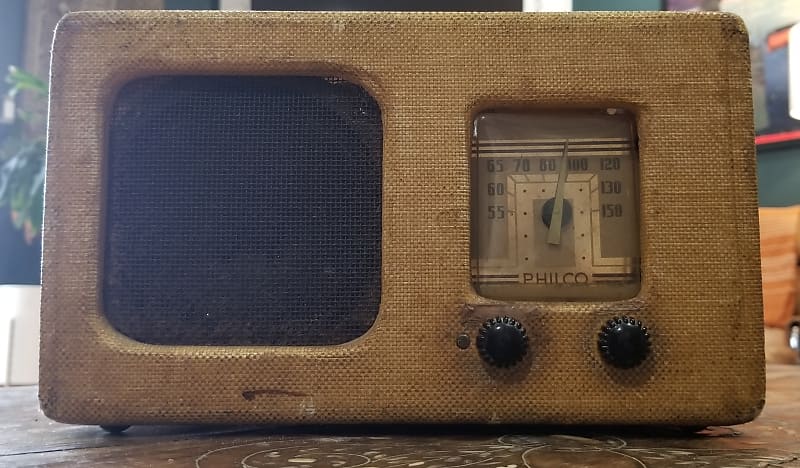 Philco (Valco) Tube Radio 1952 USA - Tweed  			
