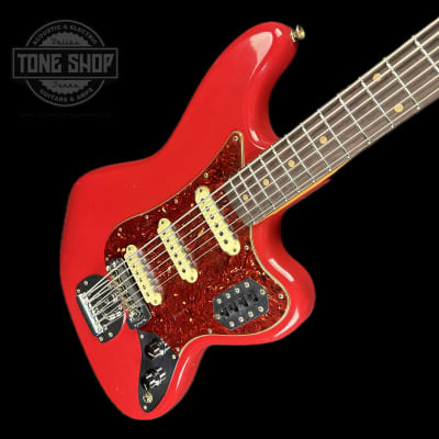 Mint Fender Custom Shop Limited Edition Bass VI Journeyman Relic Aged Dakota Red w/case image 3
