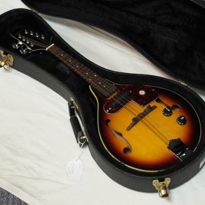 Aria AM-200E acoustic electric Mandolin w/ Case - sunburst - used for sale
