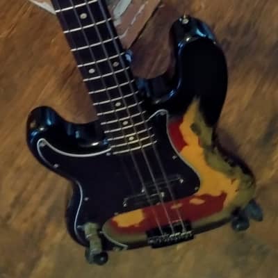 READ!!! 2-4-1 - FENDER - Precision Bass(es) Lefty - 1977 - Burst - Heavy Relic/Shell Pink image 7