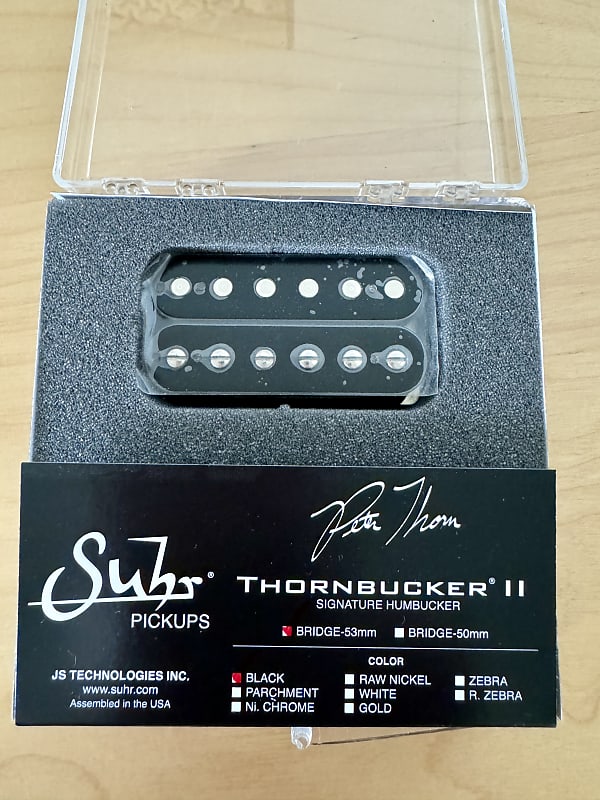 Suhr Thornbucker Bridge Humbucker 53mm 2023 - Black | Reverb Suhr Thornbucker Bridge Humbucker 53mm 2023 - Black | Reverb