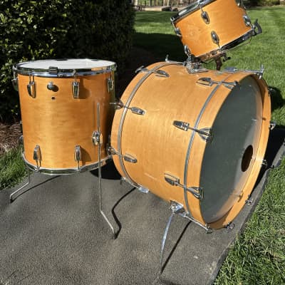 Ludwig/Slingerland “Hybrid” 3ply maple 70s Thermogloss 24/13/16 image 5
