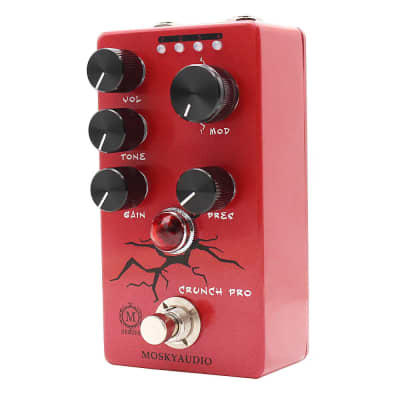 Mosky Crunch Pro Distortion Guitar Pedal 4 Modes with VOL,TONE,GAIN, PRES Button image 5