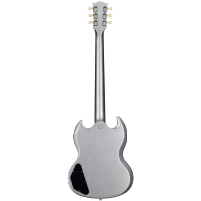Gibson SG Standard '61 Custom Color Electric Guitar, Silver Metallic image 5