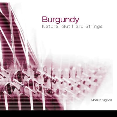 弦楽器 Burgundy Natural Gut Harp Strings Burgundy Natural Gut Harp Strings No. 25 4th Octave B=SI
