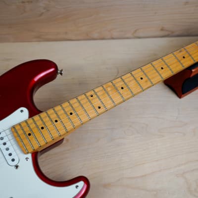Fender ST-557 Contemporary Series Stratocaster SSS MIJ w/ System One Tremolo 1984 Candy Apple Red w/ Hard Case image 7