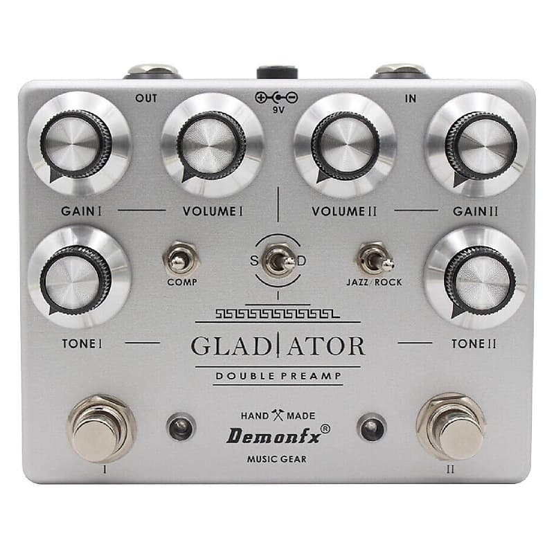 DemonFx Gladiator Double Preamp Electric Guitar Pedal