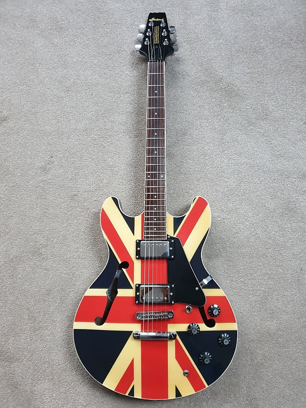 Aria Pro II TA-40 Union Jack, Hollow Body Electric Guitar | Reverb