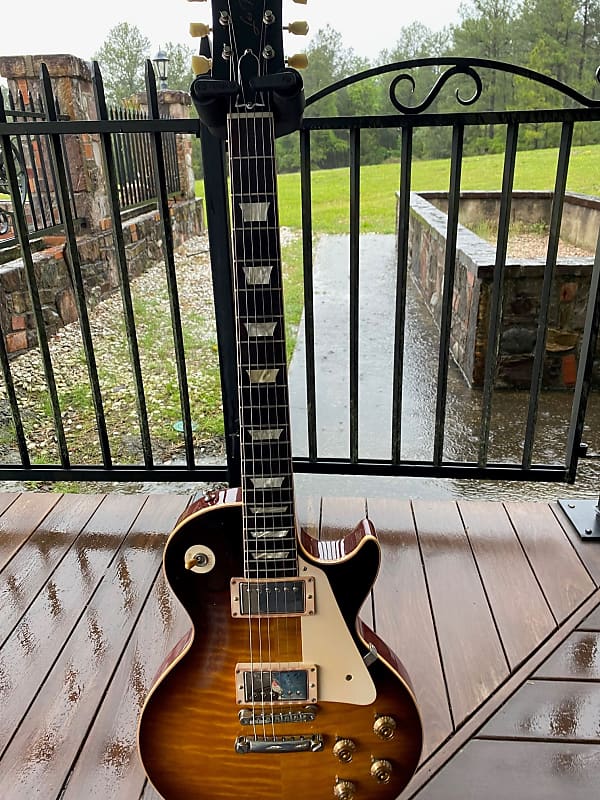 Gibson 50th Anniversary 1959 Reissue Les Paul Solid Body Electric Guitar 2019 - Bourbon Burst image 1