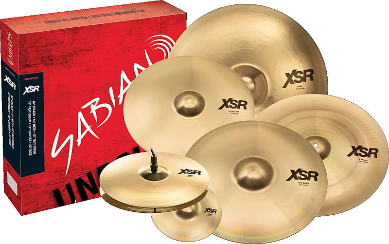 SABIAN XSR5006B XSR Complete Set 6-Pack Cymbal Package Made In Canada image 1