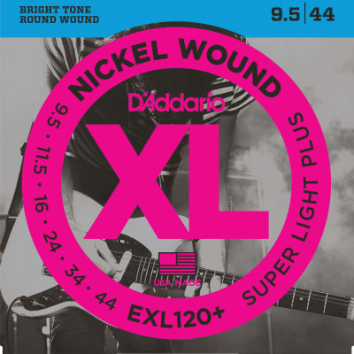 D'Addario EXL120+ Nickel Wound Electric Guitar Strings, Super Light Plus, 9.5-4 image 1