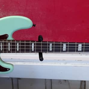 Fender / Warmoth FRANKENSTEIN PJ bass  Surf Green with Wenge neck block inlays image 1