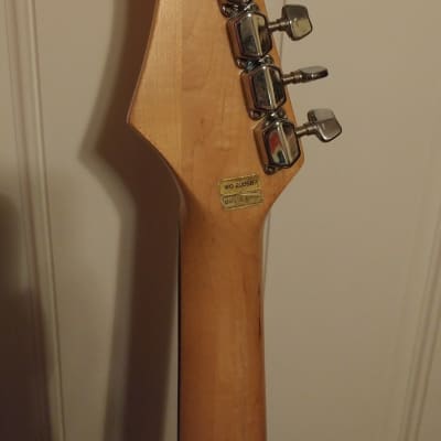 Tanara Samick Korean Stratocaster 1990s Black Great Player Guitar image 5