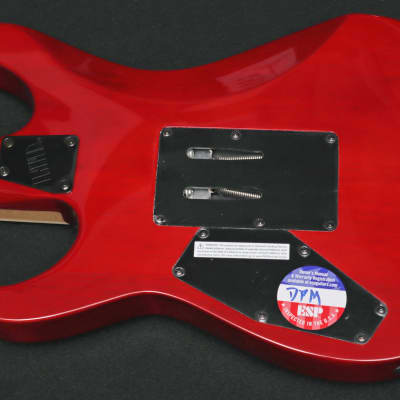ESP LTD M-200FM Electric Guitar Red See Thru - W/Setup & Bag image 5