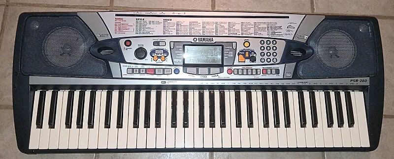 Yamaha PSR-280 Workstation Keyboard Piano Synth MIDI 61 Keys