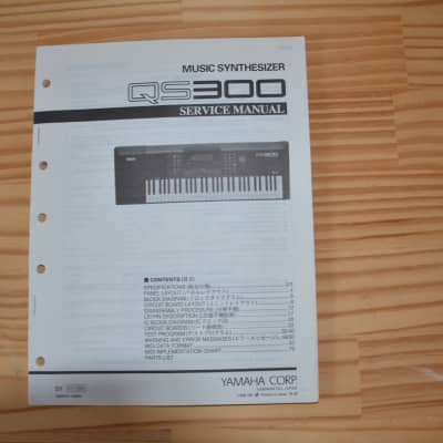 Yamaha QS300 Vintage Service Manual QS300 1980s - 1990s - Black/White