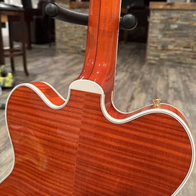 Gretsch G6620TFM Players Edition Nashville Center Block with Flame Maple Top 2017 - Present - Orange Stain image 19