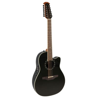 Ovation Pro Series Standard Balladeer 2751AX-5 12-String A/E Guitar - Black image 2