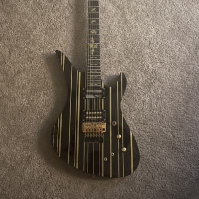 Schecter Synyster Gates Custom-S Black with Gold Pinstripes image 1