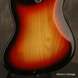 original 1977 Fender JAZZ BASS Sunburst w/GOLD pickguard image 21