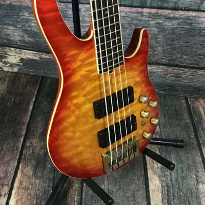 Used Brian Moore i5 USB 5 String Electric Bass with Case image 5