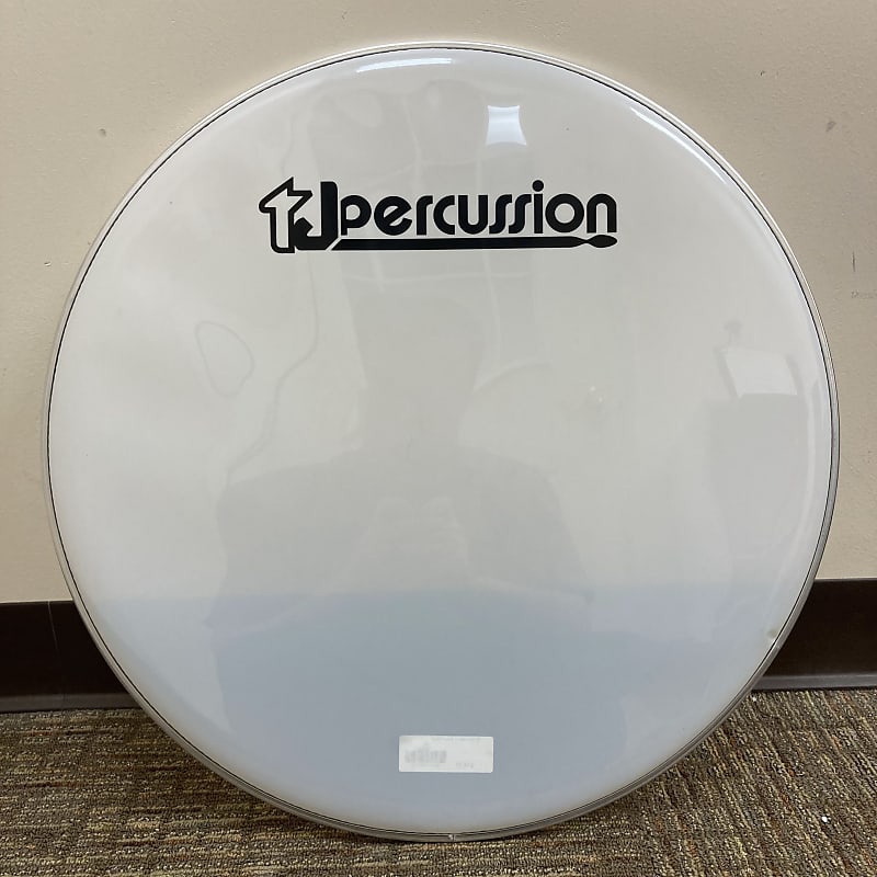 NEW TJ Percussion 22" Smooth White Bass Drum Head Reverb