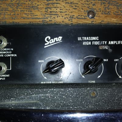 Sano Ultrasonic High Fidelity Amplifier 1950's - 1960's - Black image 6