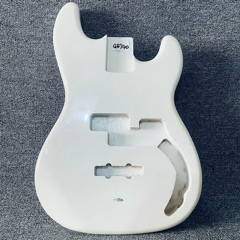 White 4 String Precision Bass Style Basswood Body | Reverb