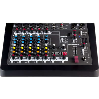 Allen & Heath AH-ZEDi10 4 Mic/Line 2 with Active DI, 2 Stereo Inputs, 4 channel 24/96kHz USB interface, 3-band EQ, 2 aux sends, DAW Software Included image 8