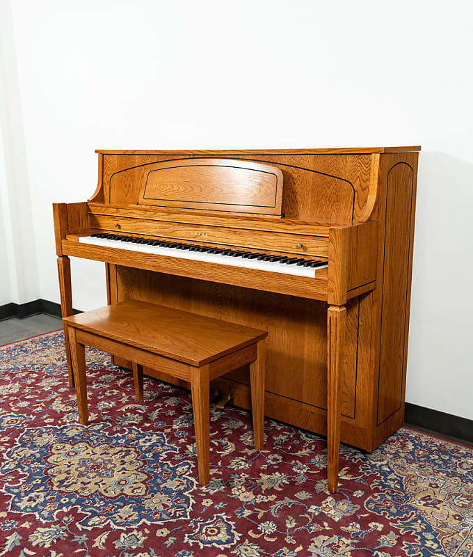 Yamaha M450 TAO Upright Piano | Satin Oak | SN: 285112 image 1