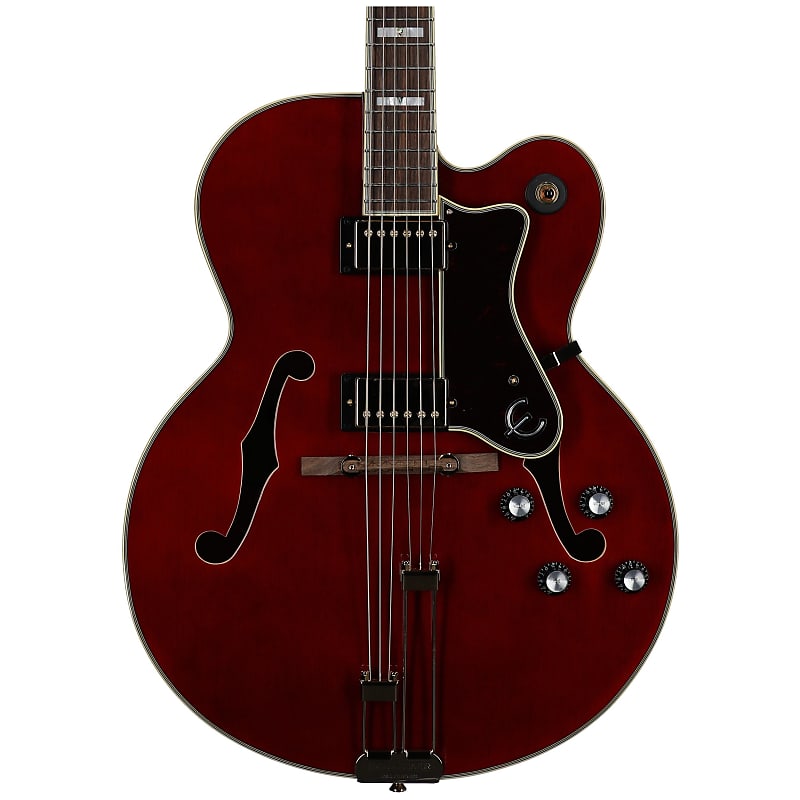 Epiphone Broadway Electric Guitar (with Gig Bag), Wine Red