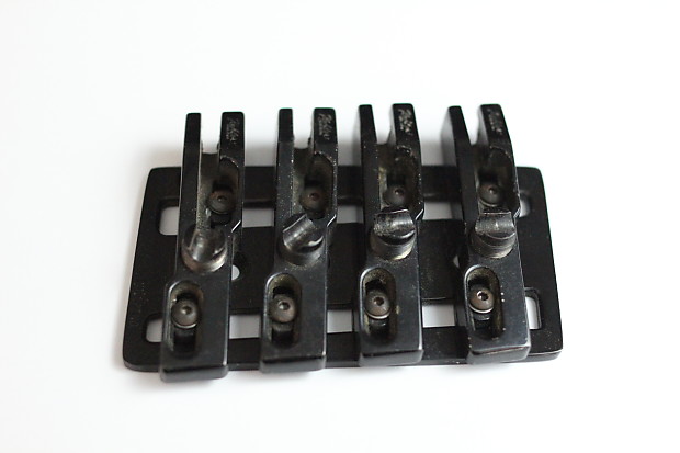 Vintage 80s Kahler Fixed 4 String Bass Bridge Black UF 4