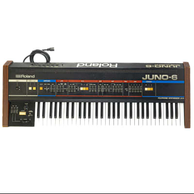 Roland Juno-6 61-Key Polyphonic Synthesizer 1982 - 1984 - Black