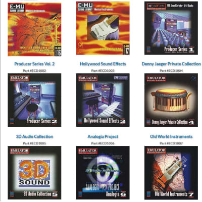 E-MU Samples - 44 CD Professional Sound Production Set for E-MU (& Akai) Samplers - MINT! image 5
